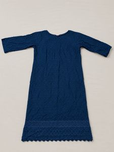 Navy Blue Embroidered Women’s Kurta