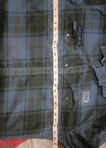 Men's Blue Plaid Long Sleeve Shirt