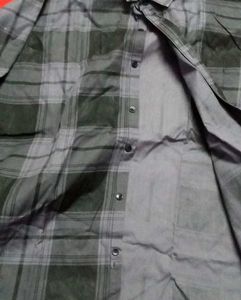 Men's Grey Plain Long Sleeve Shirt