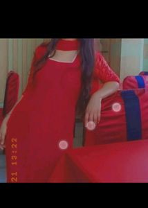 Beutiful Red Kurtis And Duppata