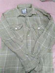 Korean style Plaid Flannel Shirt