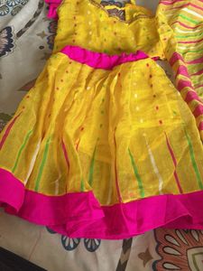 Vibrant Yellow Lehenga Choli Set
