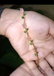 Anouk brand Chic Pink &amp; Green Gemstone Bracelet
