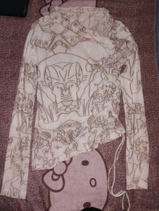 Graphic Print Long Sleeve Top