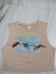 Urbanic Graphic Crop Tank Top