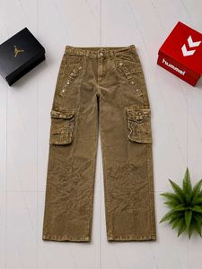Lee Cooper Tan Striped Pants