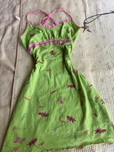 cute vintage green mini dress