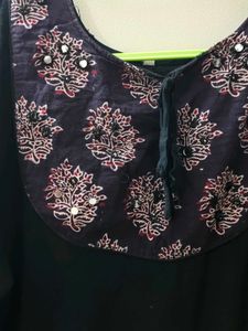 Stylish Black Kurta with Mirror Work