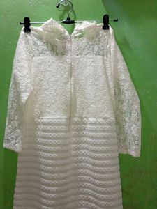 Elegant White Lace Maxi Dress