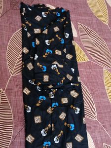 Patterned Black Kurti