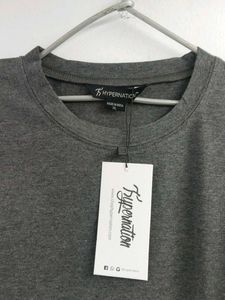 Men's Gray Crew Neck T-Shirt