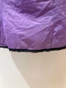 Purple Lace Trim Slip Dress