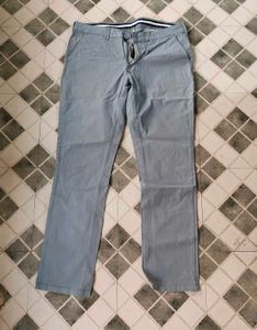 Men's Light Blue Casual Trousers