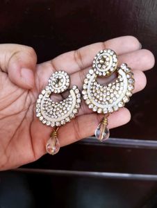 Sparkling Chandbali Earrings