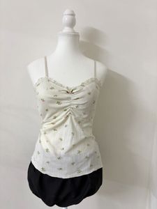 Floral Ruched Cami Top💕
