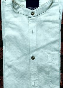 Men's Band Collar Shirt