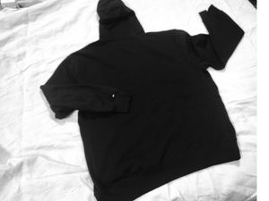 unisex Tommy Hilfiger Black embroidered Logo Hoodi