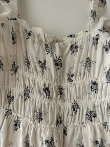 Floral Print Smocked Dress