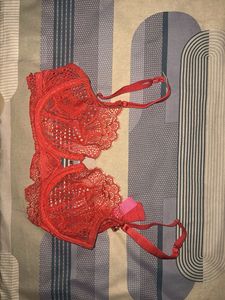 Red Lace Bra