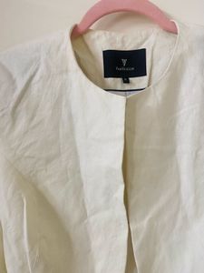 White Peplum Jacket