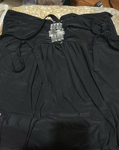 Sparkling Embellished Black Halter top