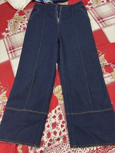 Wide Leg Denim Pants