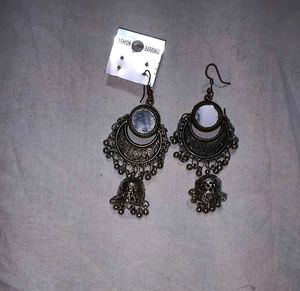 Combo 3 pice Boho Oxidized Jhumka Earrings Set
