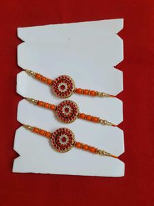 Set of 3 Beaded Rakhi Bracelets