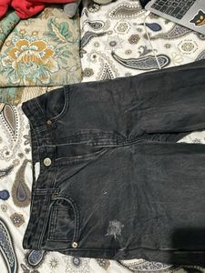 Ripped Black Zara Jeans