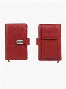 Chic Red Textured Wallet