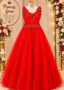 Stunning Red Princess Gown❤️💋❣️
