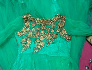 Emerald Green Anarkali Gown
