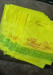 Bright Yellow "Thank You" Bag
