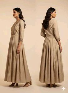 Elegant Embroidered Ethnic Gown