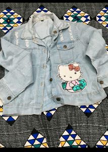 Cute Hello Kitty Denim Jacket