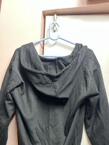 Black Zip-Up Hoodie