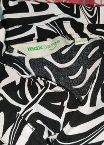 Women Black and White Printed Long Sleeved Shirt