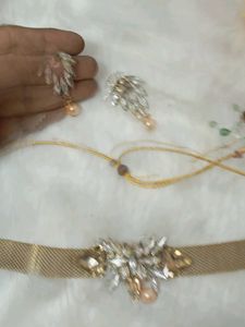 multi designer antic  lock silk naick handmade ear