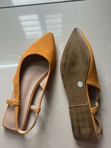 Combo Mustard Yellow Suede Flats