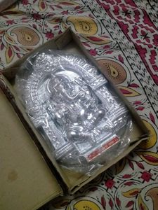 Silver Ganesha Showpiece Frame
