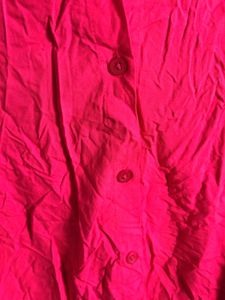 Vibrant Pink Button-Up Shirt