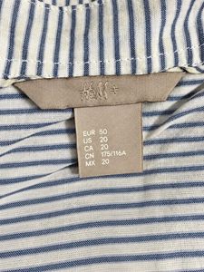 H&amp;M Striped Oversized Shirt for Women’s