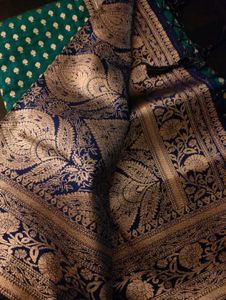 NewTeal green banarasi Silk Saree