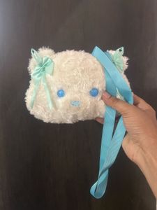 Cute Fluffy Bear Bag with Bows