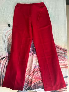 Chic Zara Red Trousers