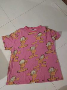 Pink Garfield T-Shirt