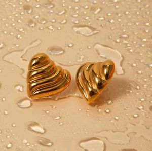 Gold Heart Shape Earrings