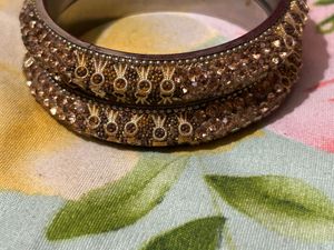 Elegant Set of Embellished Bangles