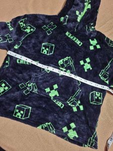Cozy Minecraft Creeper Hoodie Blanket