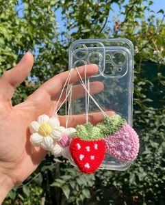 Cute Crochet phone charms 😻